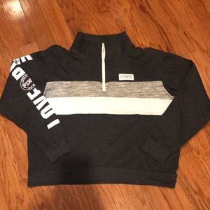 PINK 1/4 zip sweatshirt